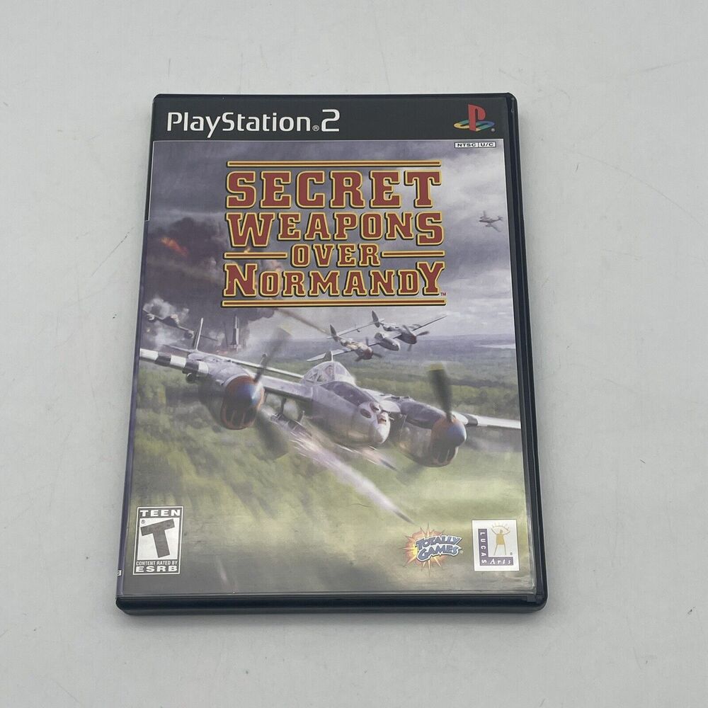 Secret Weapons Over Normandy (Sony PlayStation 2, 2003) Complete with Manual